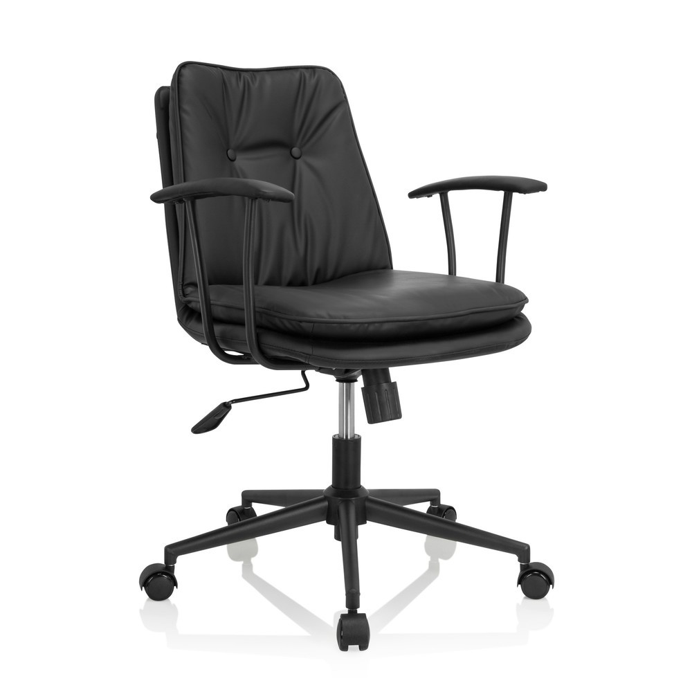 Produktabbildung Nr. 6: Chaise de bureau / chaise pivotante hjh OFFICE SMALLO similicuir, noir