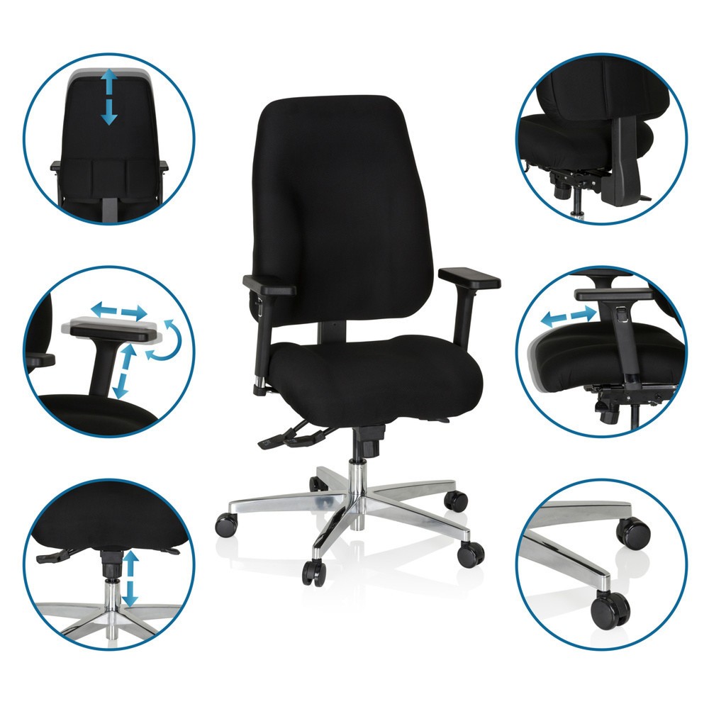Produktabbildung Nr. 3: Chaise de bureau / fauteuil de direction hjh OFFICE ZENIT COMFORT, noir