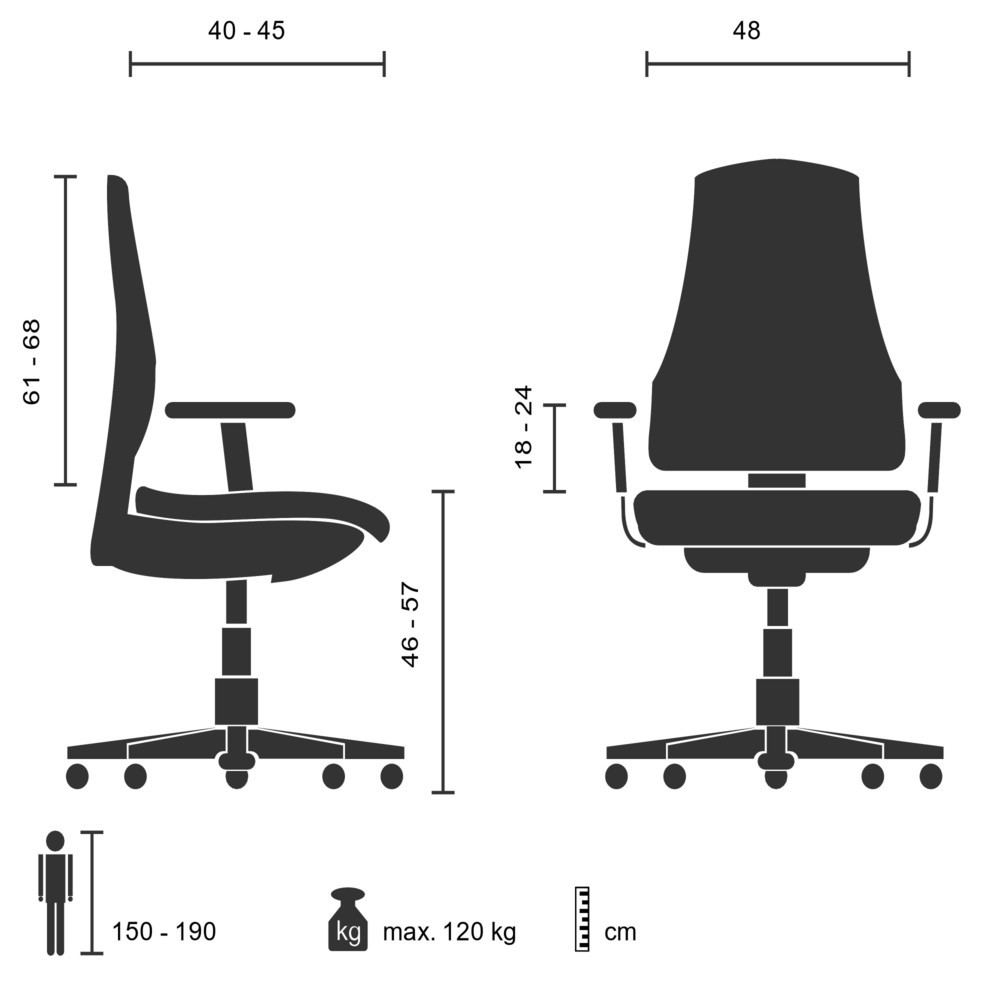 Produktabbildung Nr. 5: Chaise de bureau / fauteuil de direction hjh OFFICE ZENIT COMFORT, noir