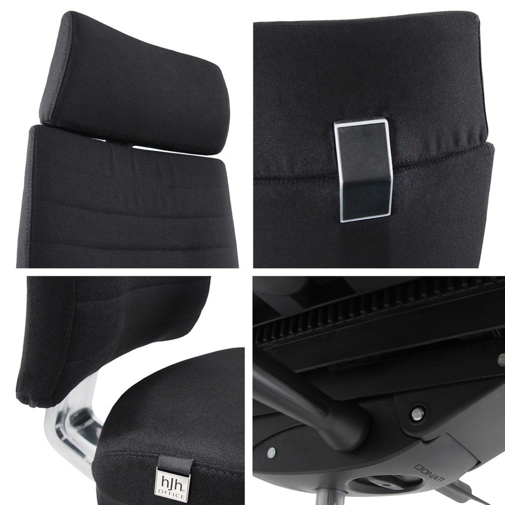 Produktabbildung Nr. 10: Siège de bureau / siège de travail hjh OFFICE MOVE-TEC PRO tissu, noir