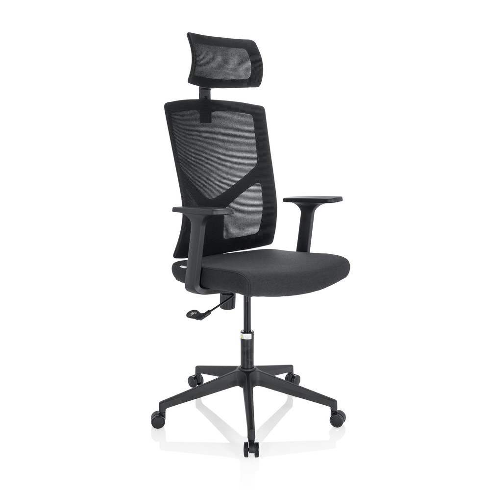 Produktabbildung Nr. 2: Siège de bureau / siège pivotant hjh OFFICE BRETON B tissu/maille, noir