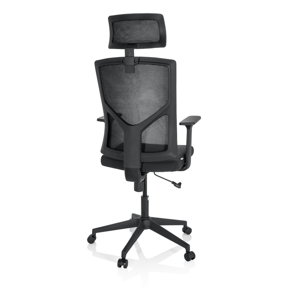 Produktabbildung Nr. 5: Siège de bureau / siège pivotant hjh OFFICE BRETON B tissu/maille, noir
