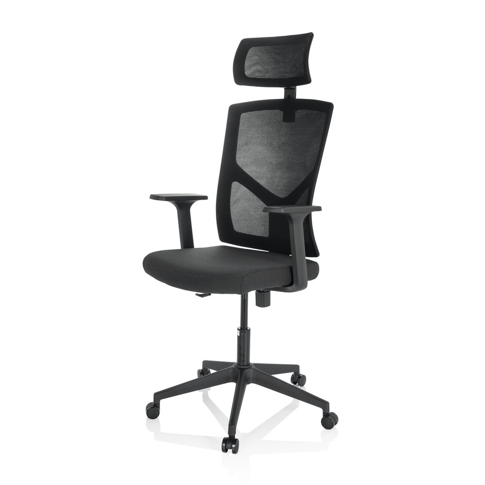 Produktabbildung Nr. 9: Siège de bureau / siège pivotant hjh OFFICE BRETON B tissu/maille, noir