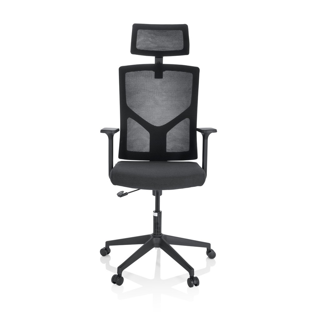 Illustration du produit: Siège de bureau / siège pivotant hjh OFFICE BRETON B tissu/maille, noir
