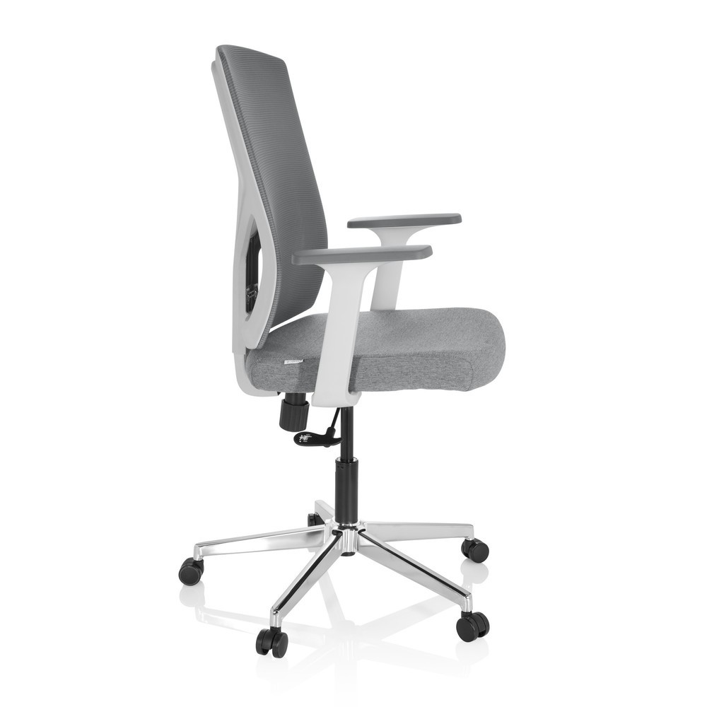 Produktabbildung Nr. 3: Siège de bureau / siège pivotant hjh OFFICE BRETON BASE W tissu/maille, gris