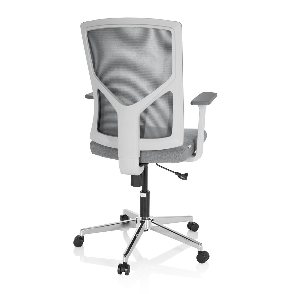 Produktabbildung Nr. 5: Siège de bureau / siège pivotant hjh OFFICE BRETON BASE W tissu/maille, gris