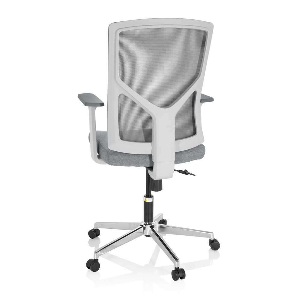Produktabbildung Nr. 6: Siège de bureau / siège pivotant hjh OFFICE BRETON BASE W tissu/maille, gris