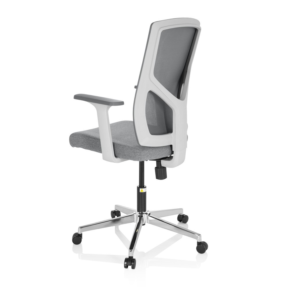 Produktabbildung Nr. 7: Siège de bureau / siège pivotant hjh OFFICE BRETON BASE W tissu/maille, gris