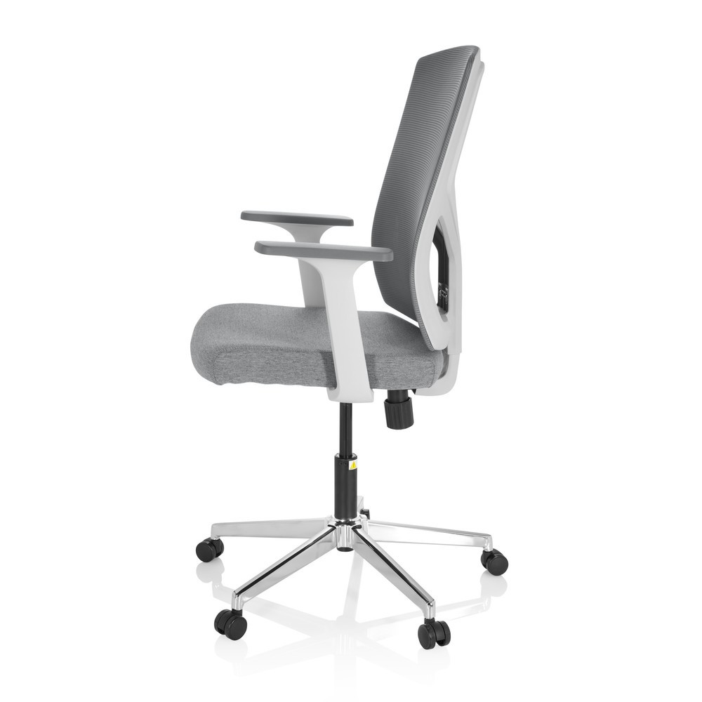 Produktabbildung Nr. 8: Siège de bureau / siège pivotant hjh OFFICE BRETON BASE W tissu/maille, gris