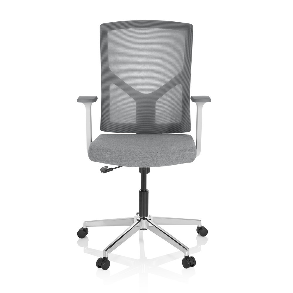 Illustration du produit: Siège de bureau / siège pivotant hjh OFFICE BRETON BASE W tissu/maille, gris
