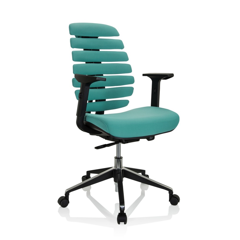 Produktabbildung Nr. 2: Siège de bureau / siège pivotant hjh OFFICE ERGO LINE II tissu, turquoise