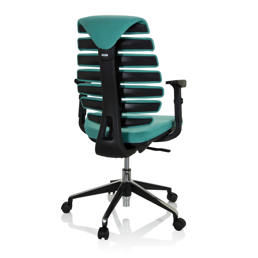 Produktabbildung Nr. 5: Siège de bureau / siège pivotant hjh OFFICE ERGO LINE II tissu, turquoise