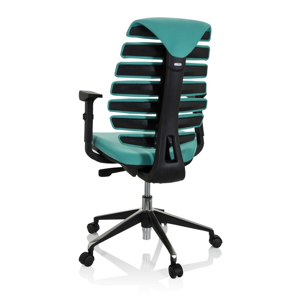 Produktabbildung Nr. 6: Siège de bureau / siège pivotant hjh OFFICE ERGO LINE II tissu, turquoise