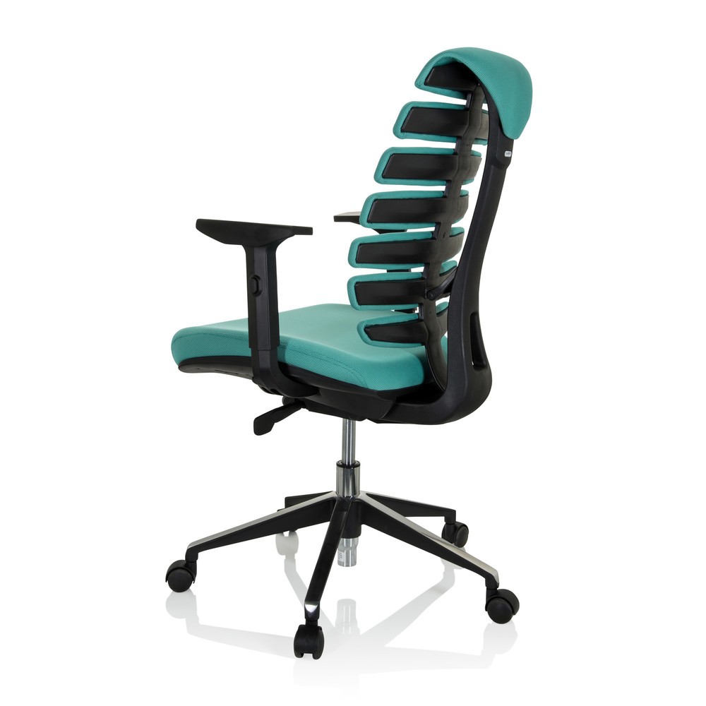 Produktabbildung Nr. 7: Siège de bureau / siège pivotant hjh OFFICE ERGO LINE II tissu, turquoise