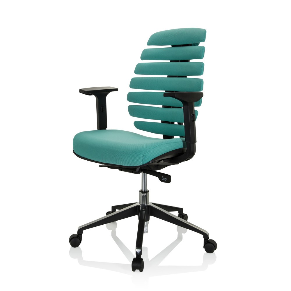 Produktabbildung Nr. 9: Siège de bureau / siège pivotant hjh OFFICE ERGO LINE II tissu, turquoise