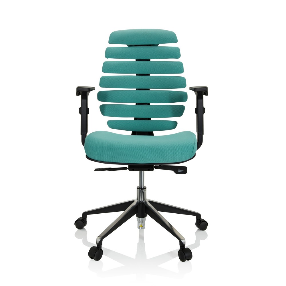 Produktabbildung Nr. 1: Siège de bureau / siège pivotant hjh OFFICE ERGO LINE II tissu, turquoise