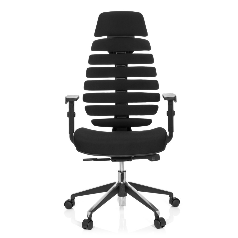Produktabbildung Nr. 1: Siège de bureau / siège pivotant hjh OFFICE ERGO LINE II PRO tissu, noir