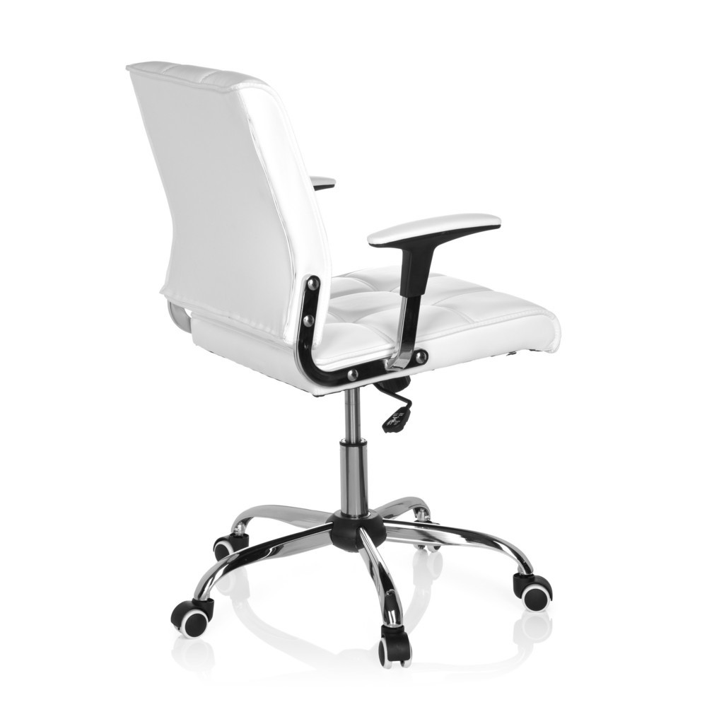 Produktabbildung Nr. 4: Siège de bureau / siège pivotant hjh OFFICE ERNESTO similicuir, blanc