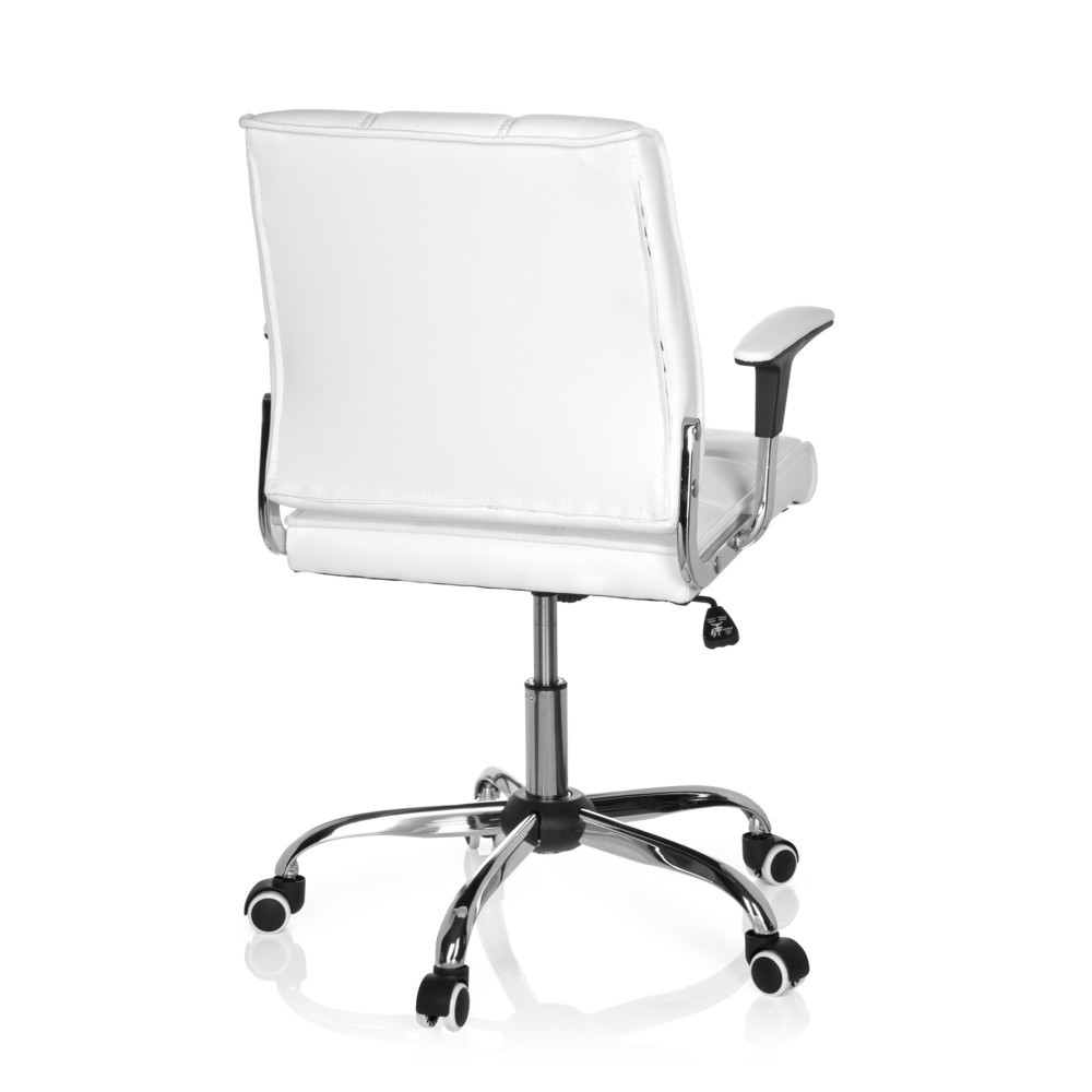 Produktabbildung Nr. 5: Siège de bureau / siège pivotant hjh OFFICE ERNESTO similicuir, blanc