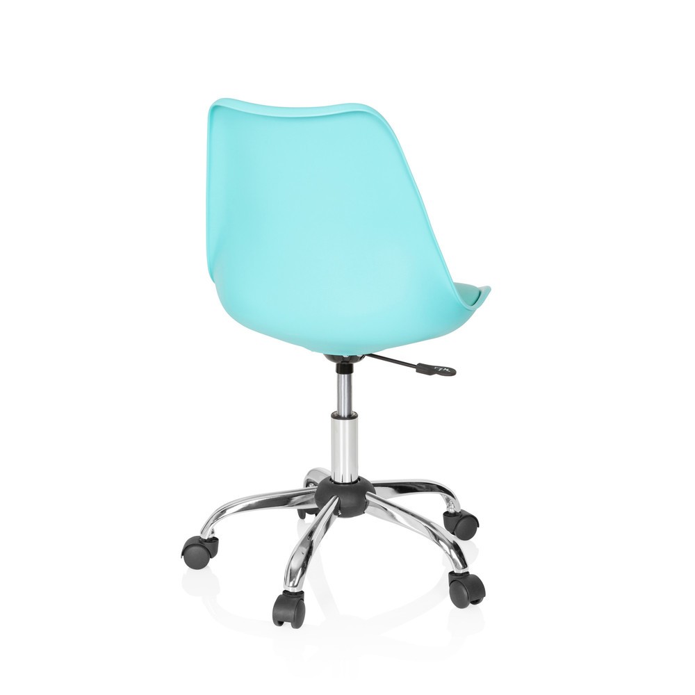 N° de l'image du produit 5 : Siège de bureau / siège pivotant hjh OFFICE FANCY PRO similicuir, turquoise