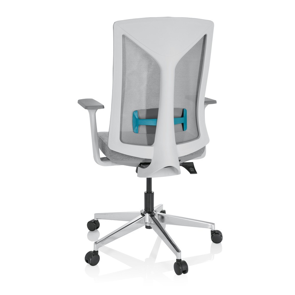 Produktabbildung Nr. 6: Siège de bureau / siège pivotant hjh OFFICE HALIFAX tissu/maille, gris