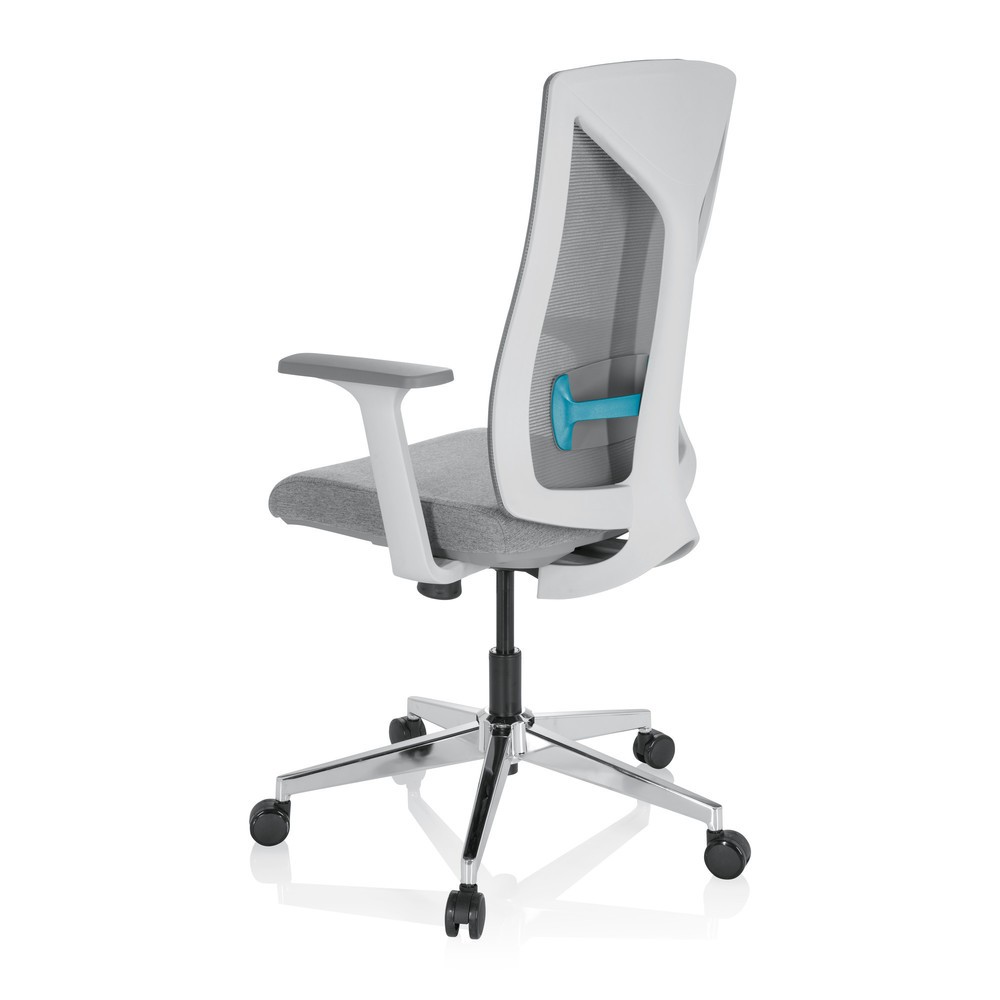 Produktabbildung Nr. 7: Siège de bureau / siège pivotant hjh OFFICE HALIFAX tissu/maille, gris