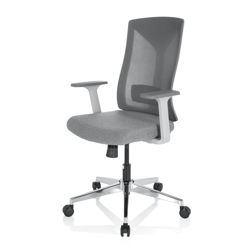 Produktabbildung Nr. 9: Siège de bureau / siège pivotant hjh OFFICE HALIFAX tissu/maille, gris