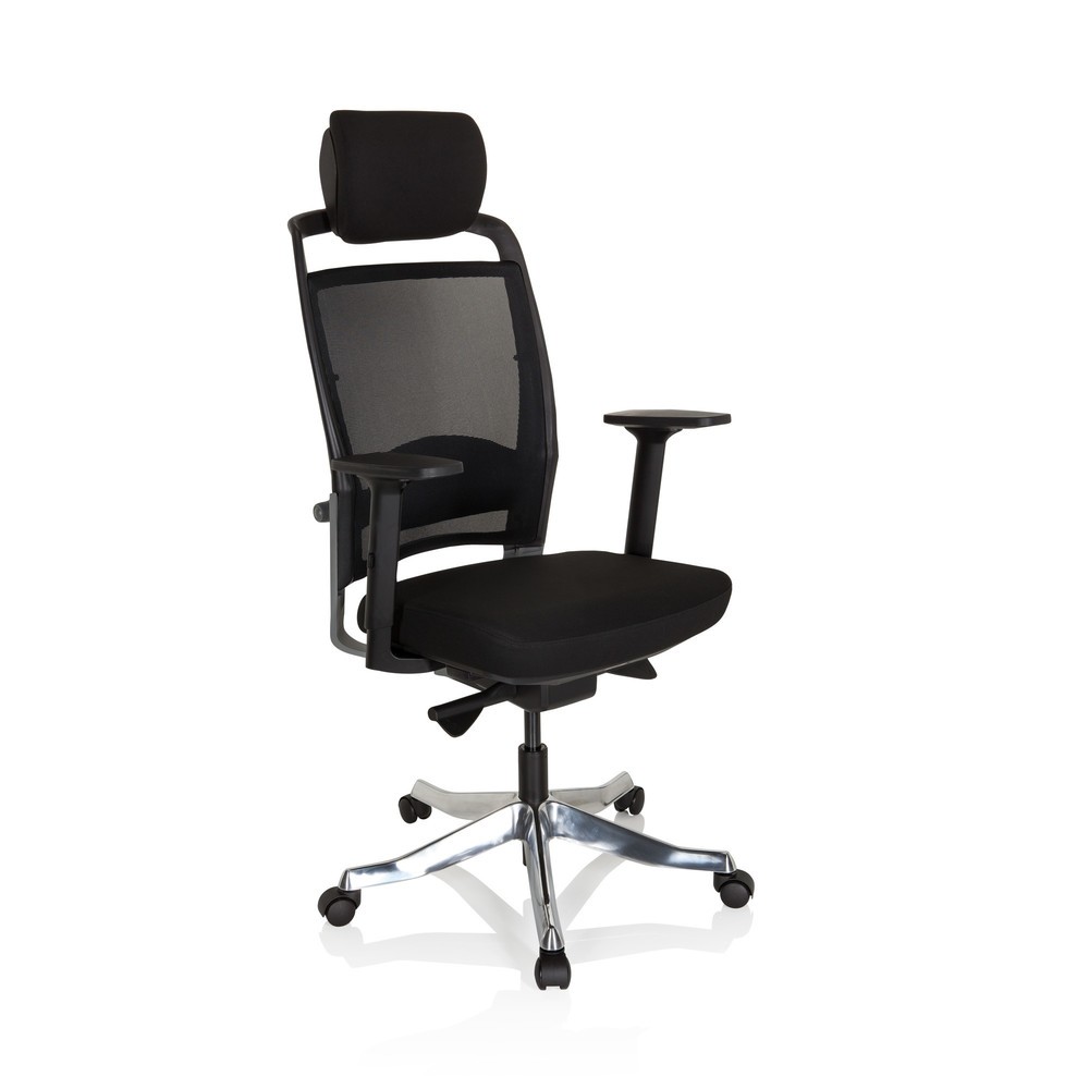 Produktabbildung Nr. 2: Siège de bureau / siège pivotant hjh OFFICE IKAST I tissu/maille, noir