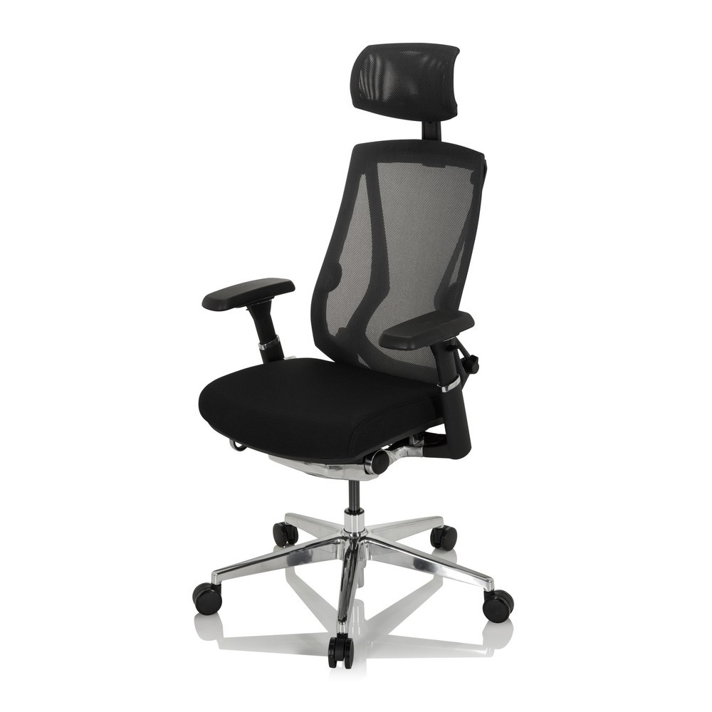 Produktabbildung Nr. 9: Siège de bureau / siège pivotant hjh OFFICE INSPERO tissu/maille, noir