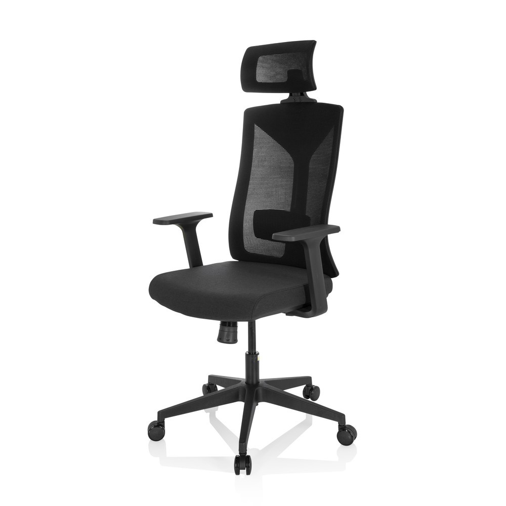 Produktabbildung Nr. 9: Siège de bureau / siège pivotant hjh OFFICE KODIAK tissu/maille, noir
