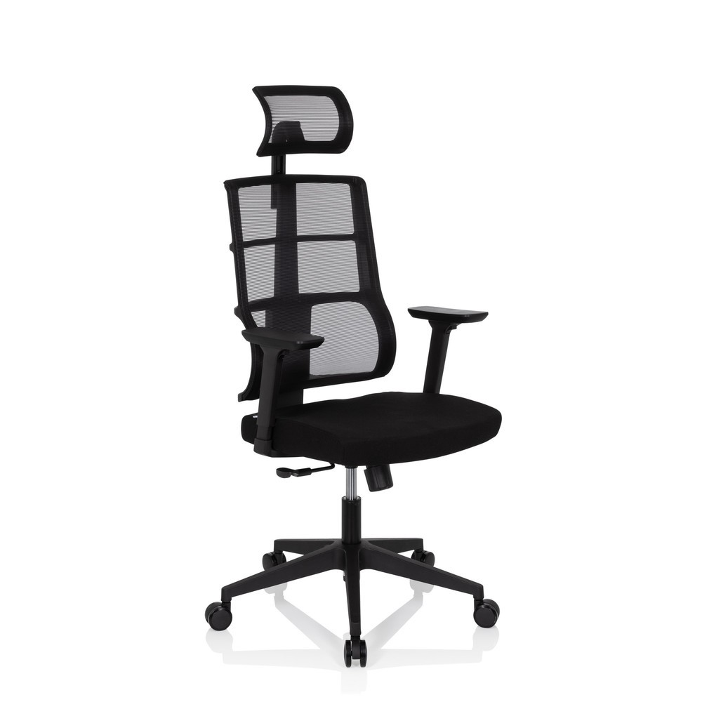 Produktabbildung Nr. 2: Siège de bureau / siège pivotant hjh OFFICE SPINIO PRO tissu/maille, noir