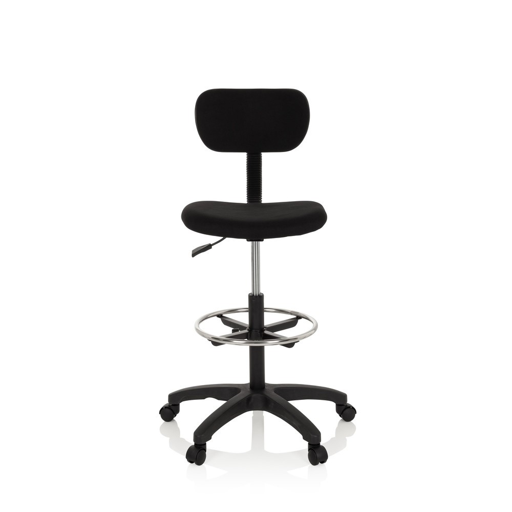 Illustration du produit: Siège de travail / tabouret de travail hjh OFFICE TOP WORK 05 tissu, noir