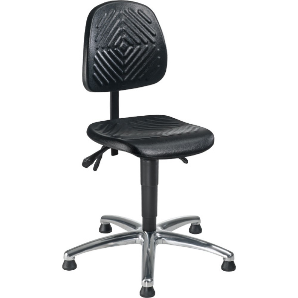 Illustration du produit: Siège de travail pivotant Chrom II, hauteur d'assise 480 à 630 mm, base acier chromé, patins