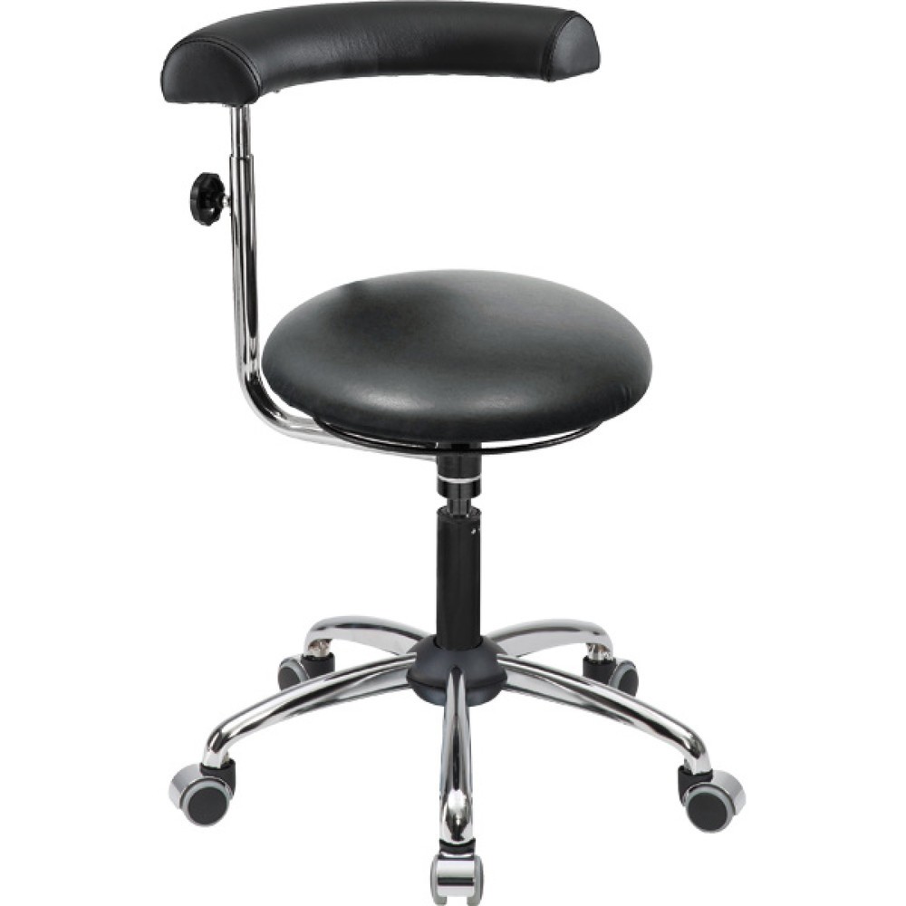 Produktabbildung Nr. 1: Siège de travail pivotant, tabouret Comfort, assise similicuir ronde, hauteur d'assise 425 à 500 mm, roulettes