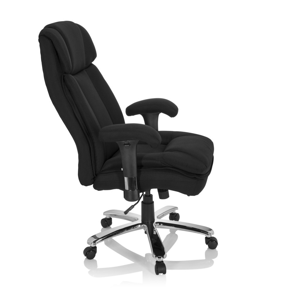 Produktabbildung Nr. 3: Siège pour personne forte / siège de bureau hjh OFFICE BUILDER XXL I tissu, noir