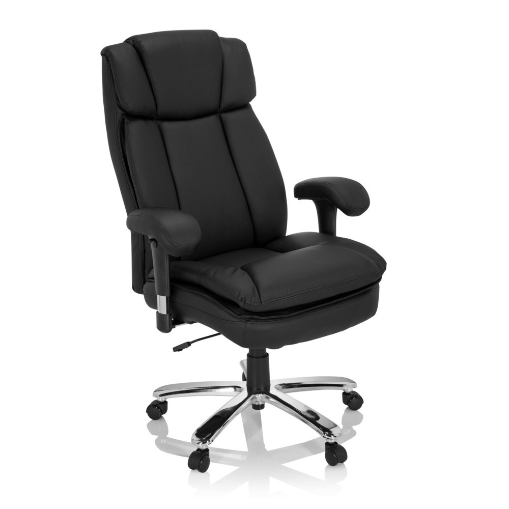 Produktabbildung Nr. 2: Siège pour personne forte / siège de bureau hjh OFFICE BUILDER XXL I PU similicuir, noir