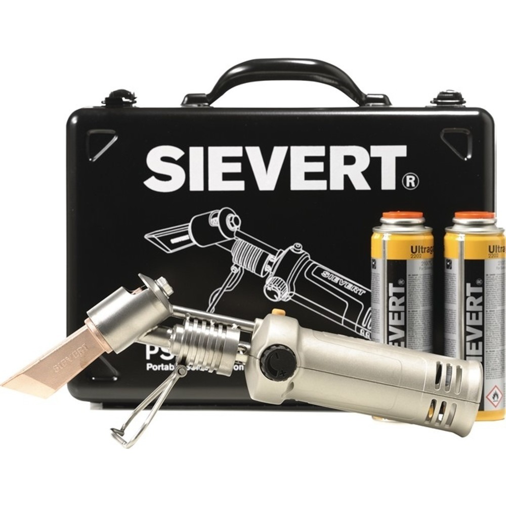 Illustration du produit: SIEVERT Weichlötkolbenset PSI 3380, mit Zubehör und Kupferstück, Schraubkartusche