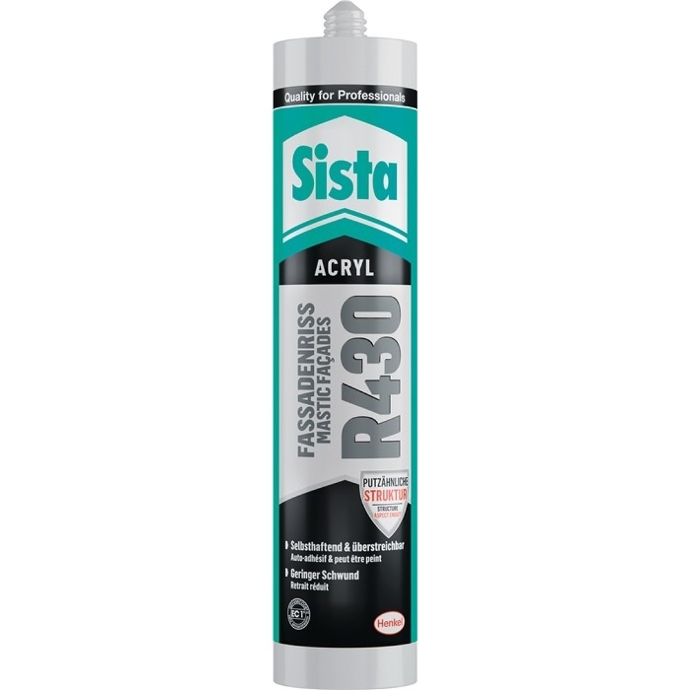 Produktabbildung: SISTA Acryl R430 Fassadenriss 300 ml altweiss Kartusche