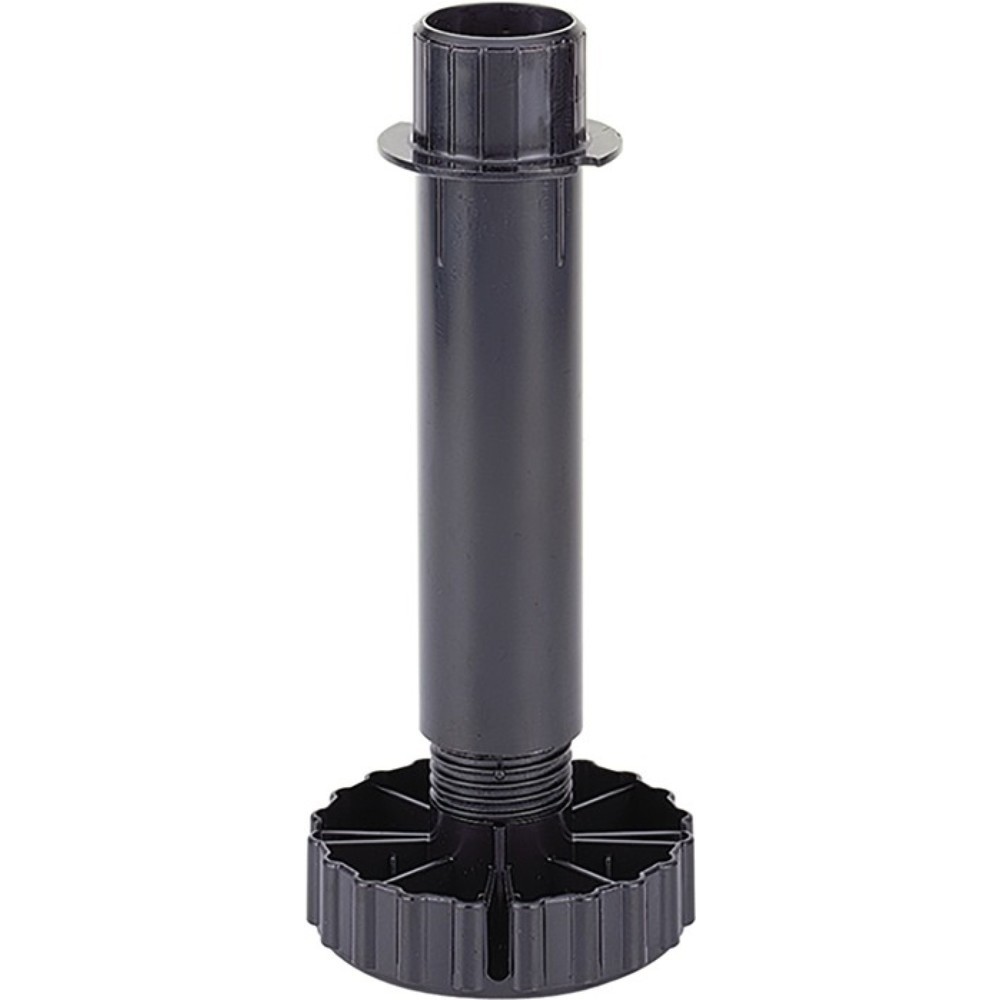 Produktabbildung: Sockelverstellfuss Korrekt Ku.schwarz 100mm Bereich -6/+30mm HETTICH