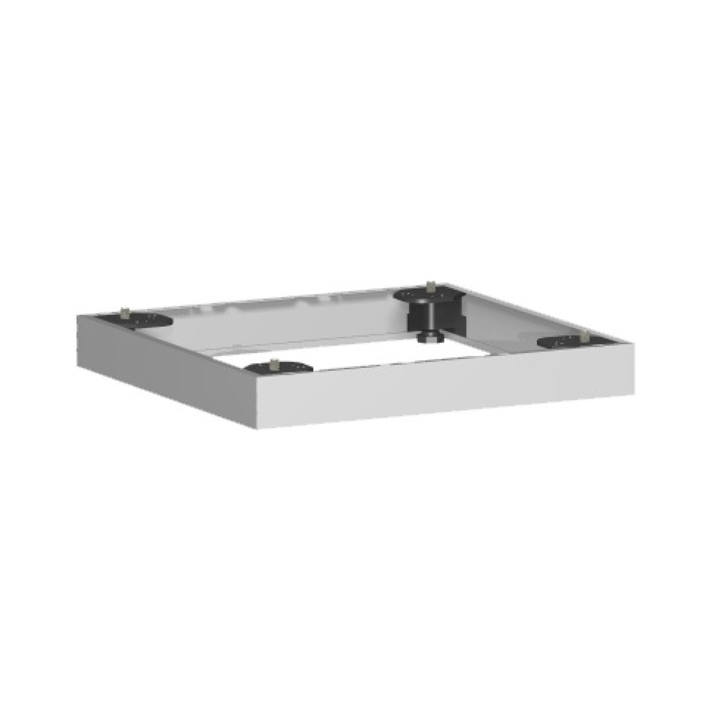 Illustration du produit: Socle métallique pour armoires de bureau Profi, l x p 50 x 400 mm, argenté