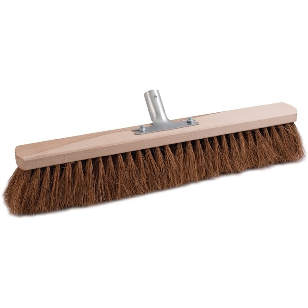 Produktabbildung: SOREX Besen Kokos L.500mm m.Metallstielhalter Flachholz