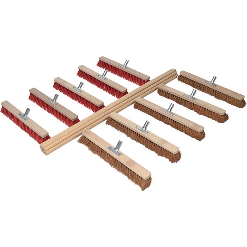 Produktabbildung: SOREX Besenset je 5 Kokos-/Elaston L.600mm m.10 Stielen L.1400mm