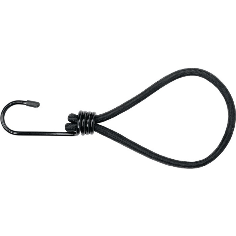 Produktabbildung: Spannschlaufe, mit Haken, Gesamtlänge 140 mm Stärke 5 mm, Gummi