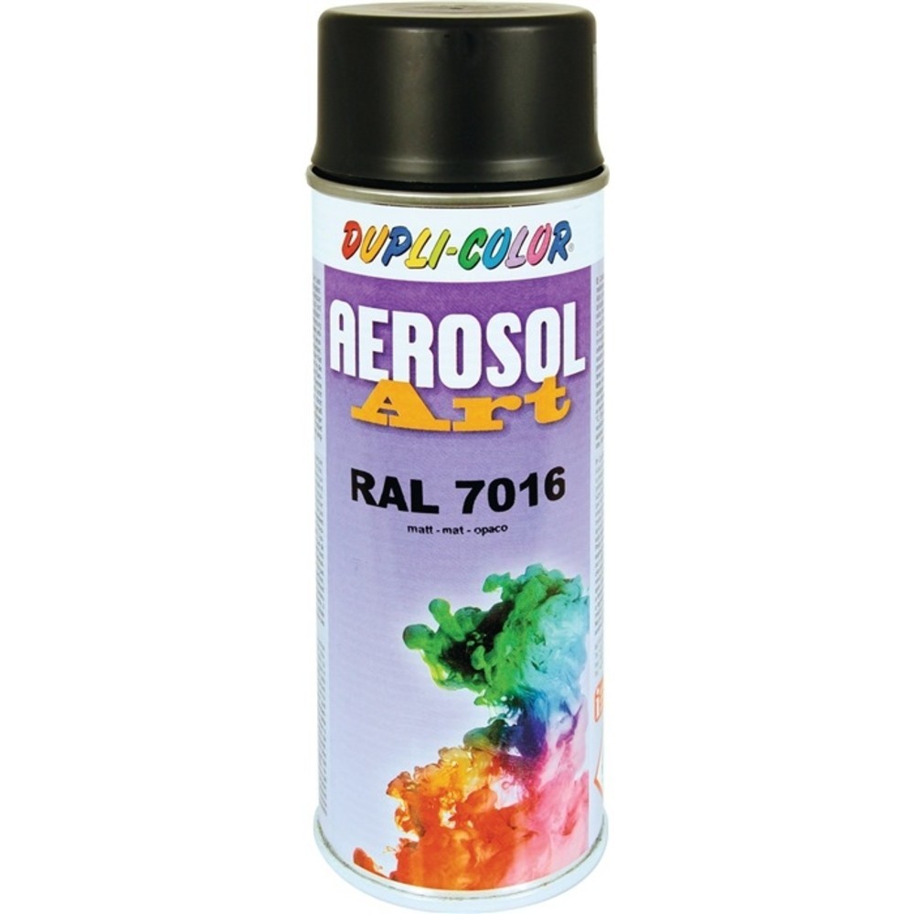 N° de l'image du produit 2 : Bombe de peinture de couleur AEROSOL Art gris anthracite mat RAL 7016 400 ml bom
