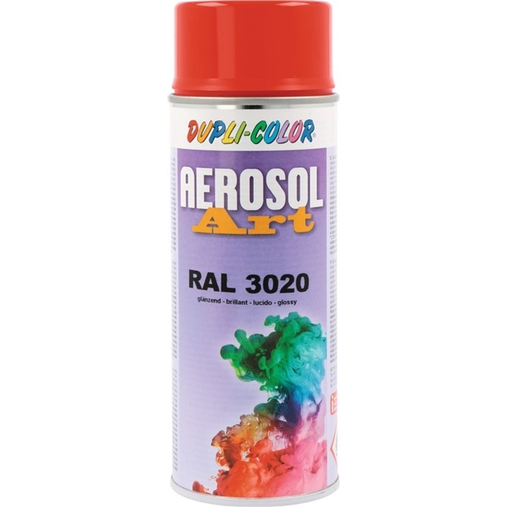 Produktabbildung Nr. 2: Aérosol de peinture colorée type aérosol rouge glnzend RAL 3020 bombe pulvérisateur 400 ml