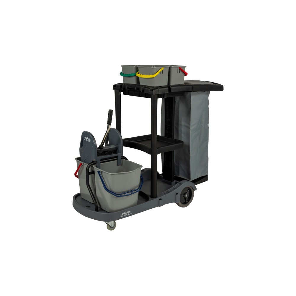 Produktabbildung Nr. 4: SPRiNTUS  Servicewagen Set 2, Eimer 2x 17 Liter + 4x 4 Liter, Wischmopp mit Premium-Mopp 500 mm