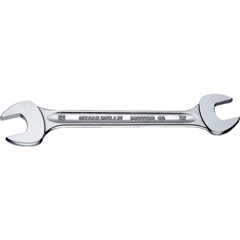 Illustration du produit: Clé à fourche MOTOR 10 6 x 7 mm longueur 120 mm chromé STAHLWILLE