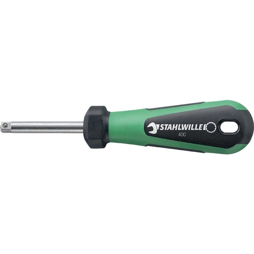 Illustration du produit: STAHLWILLE Handgriff mit Vierkant 400, 2 K-Griff, 1/4 ″, Länge 150 mm