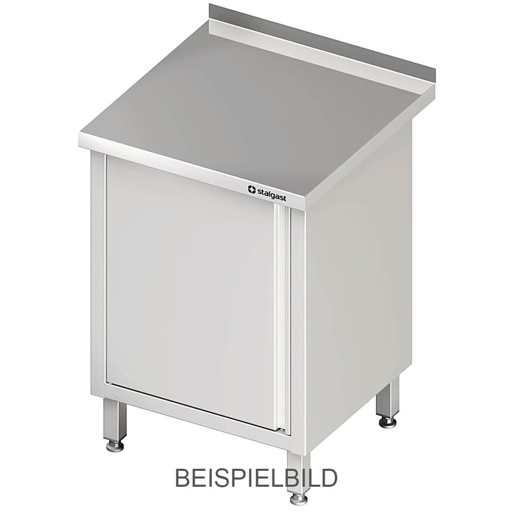 Produktabbildung: Stalgast Arbeitsschrank mit Flügeltür, 500x700x850 mm, ohne Aufkantung, verschweisst