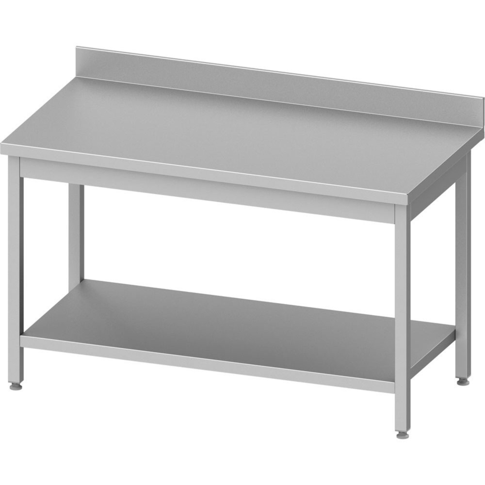 Produktabbildung: Stalgast Arbeitstisch ECO mit Grundboden 600x600x850 mm, mit Aufkantung, Selbstmontage